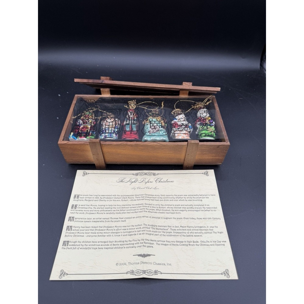 🎄Thomas Pacconi Classics 2004 Ornaments – Set of 6 "Night Before Christmas" 🎄
